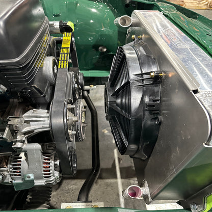 S30 Datsun Aluminum Fan Shroud | Koyo Radiator + SPAL 16" Fan