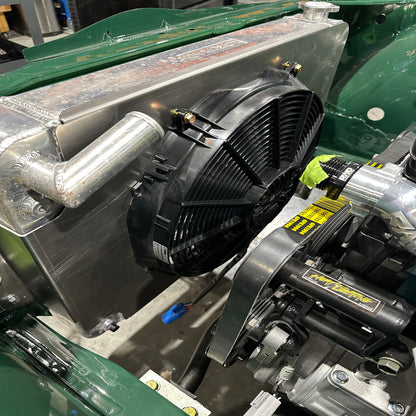 S30 Datsun Aluminum Fan Shroud | Koyo Radiator + SPAL 16" Fan